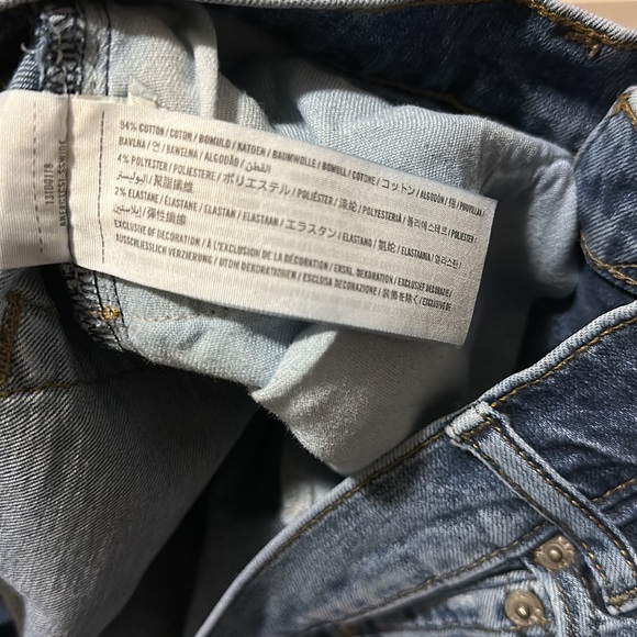 ABERCROMBIE & FITCH Blue Distresses Denim Slim Stretch Langdon Jeans - Picture 3 of 3